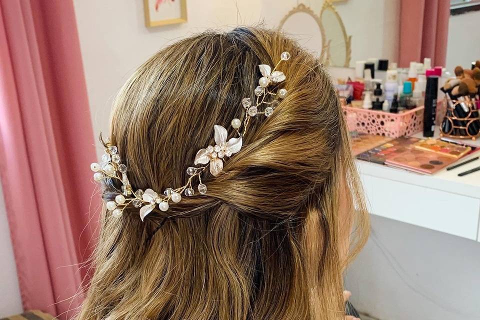 Penteado semi preso