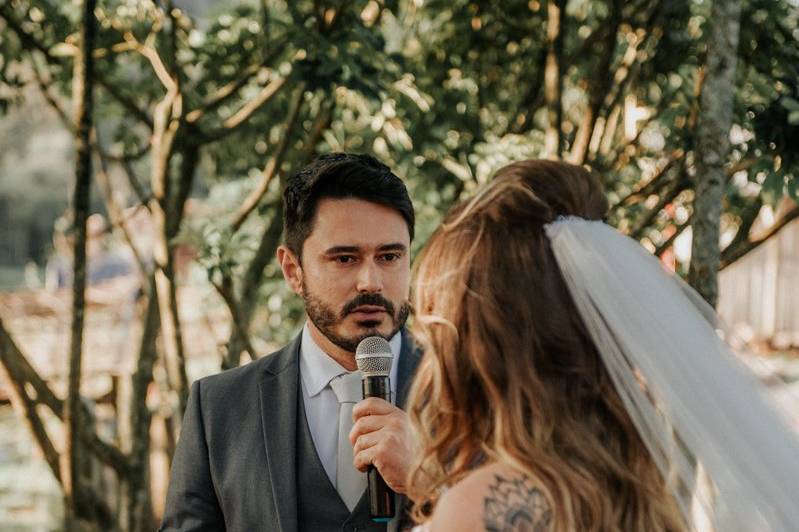 Casamento ao ar livre