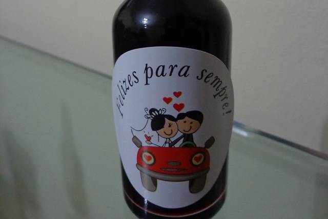 Garrafinha de Vidro com  Rolha