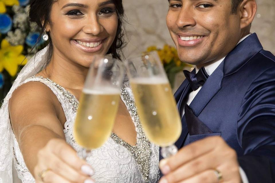 Enfim casados e lindos!