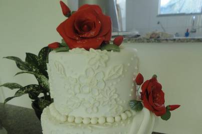 Bolo cenografico de casamento