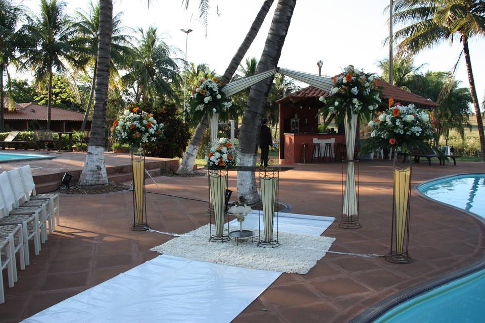 Cerimônia na Piscina