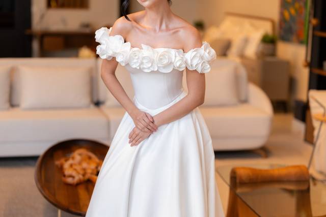 Vestido de noiva minimalista