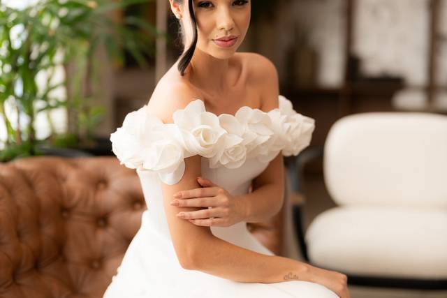 Vestido de noiva minimalista