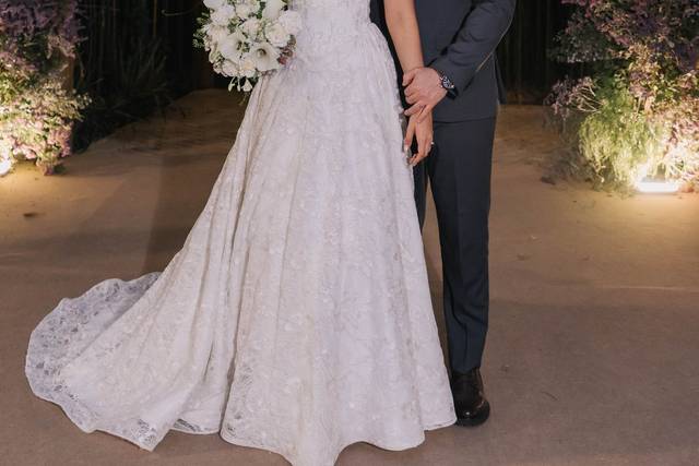 Vestido de noiva Romântico
