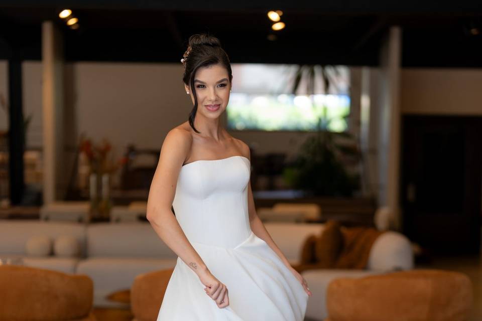 Vestido de noiva romântico
