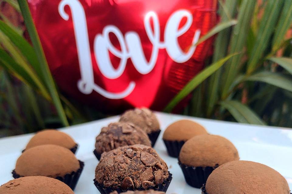 Brigadeiro com raspas