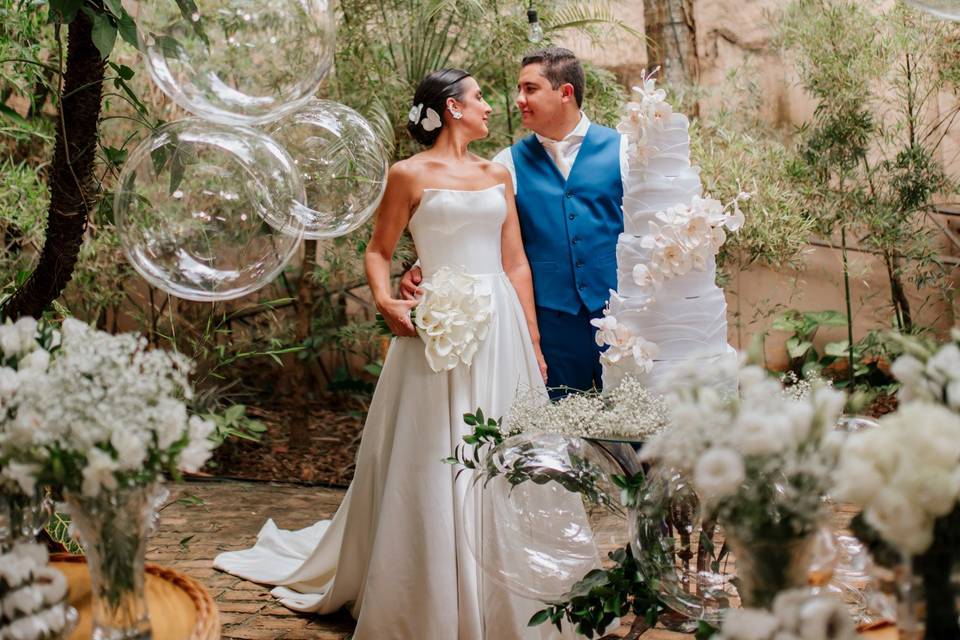 Vestido de noiva minimalista