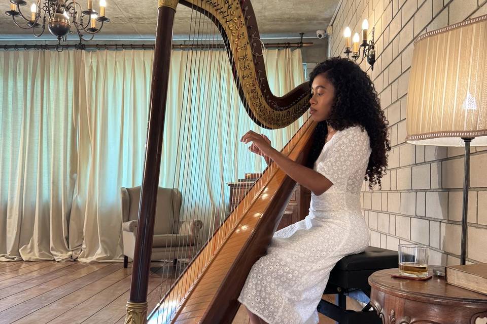Harpista Débora Jordão