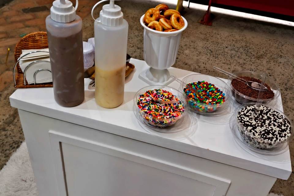 Estação mini donuts