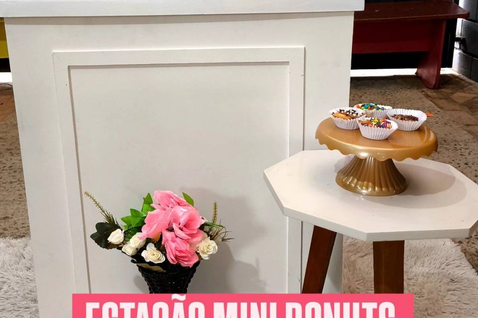 Estação mini donuts