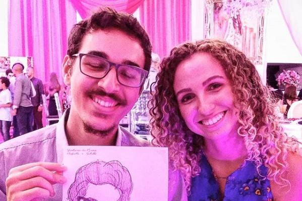 Caricatura na festa