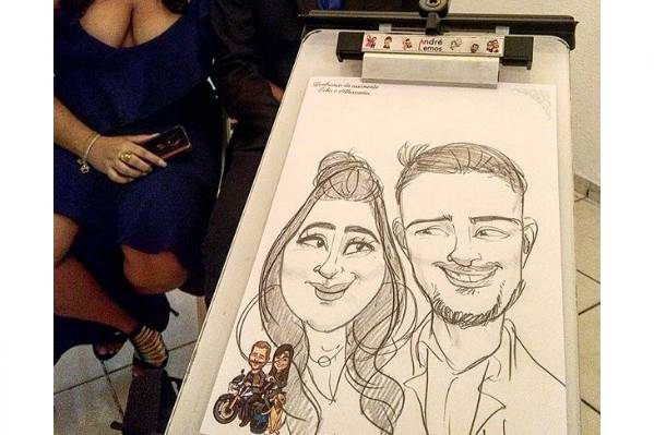 Caricatura na festa