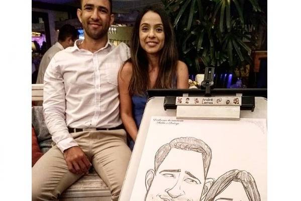 Caricatura na festa