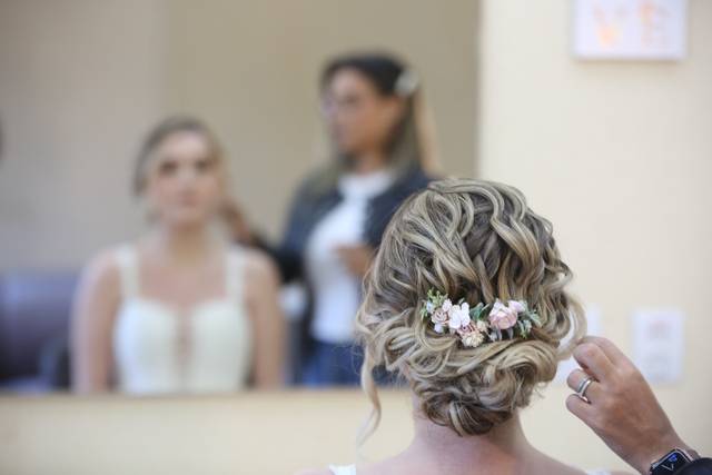 Detalhes do penteado