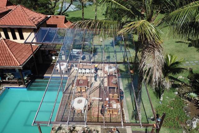 Toldo e piso