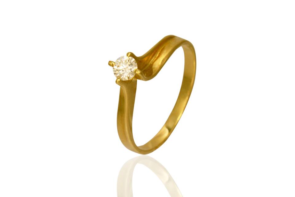 Anel ouro 18k - AN05729