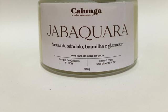 Vela 120g: sândalo+baunilha