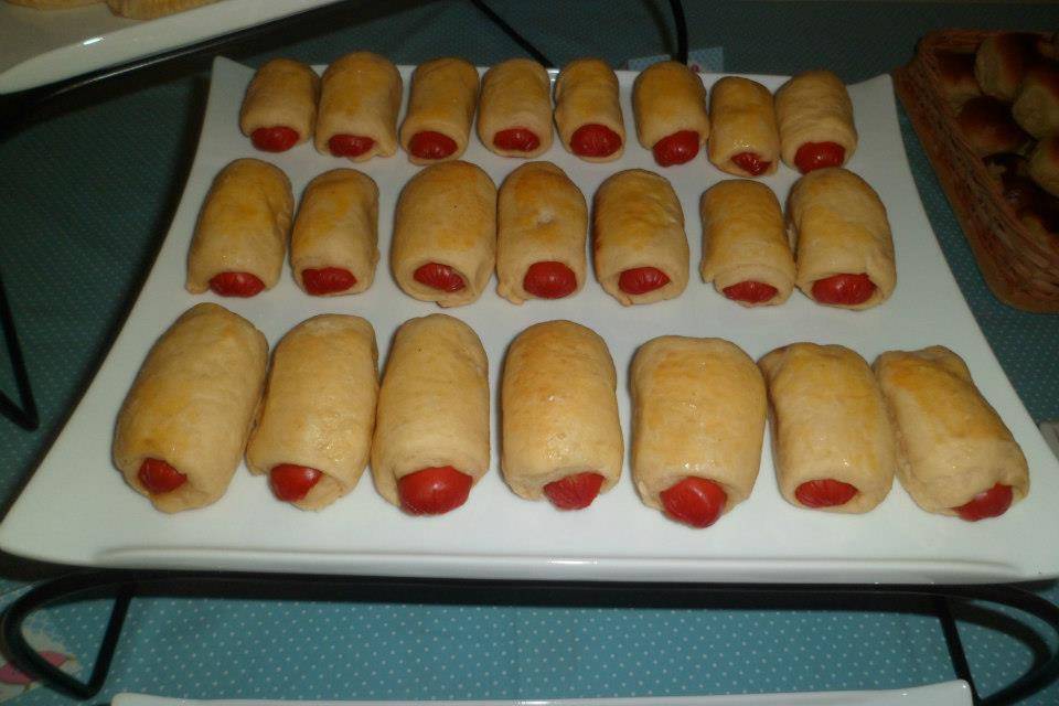 Hot dog assado