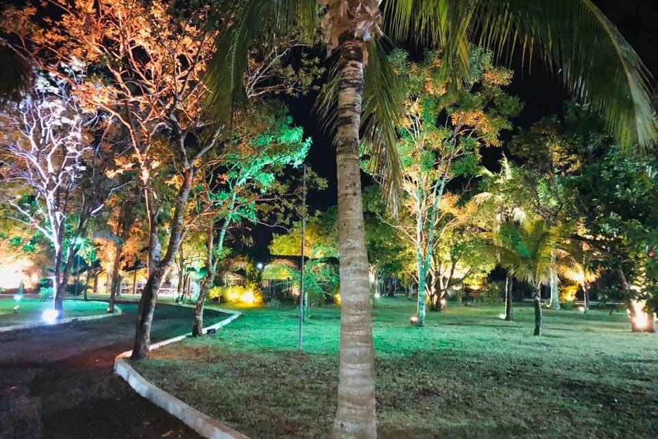 Area externa iluminada