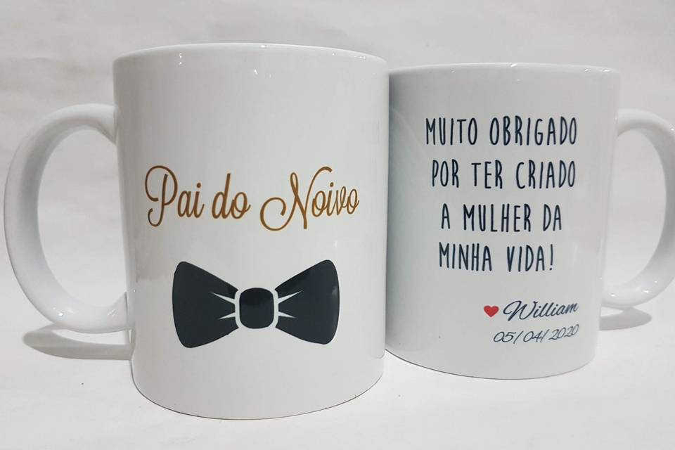 Canecas para Pais do noivo