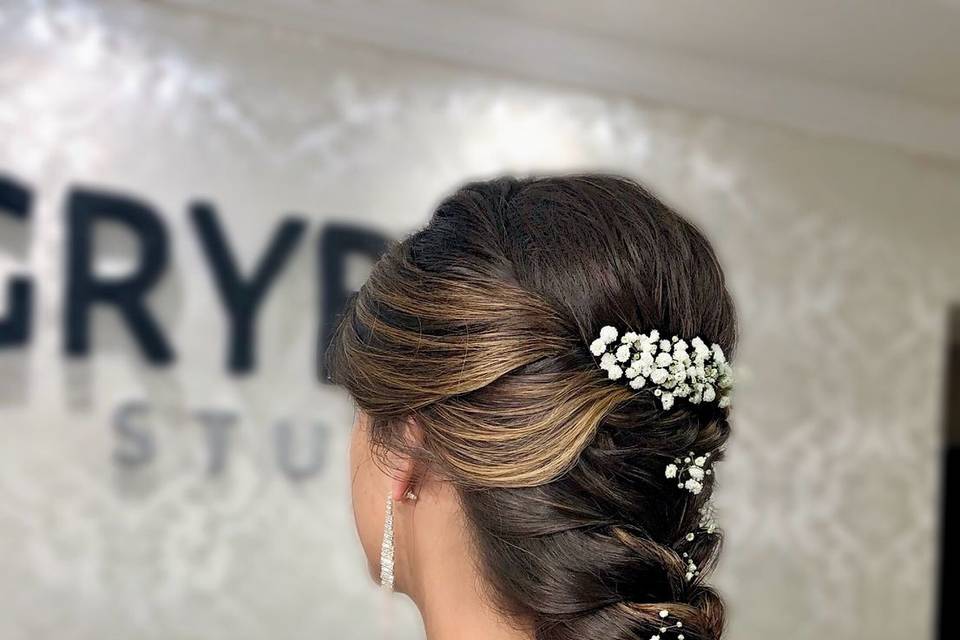 Penteado semi preso