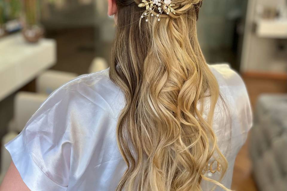 Penteado semi preso