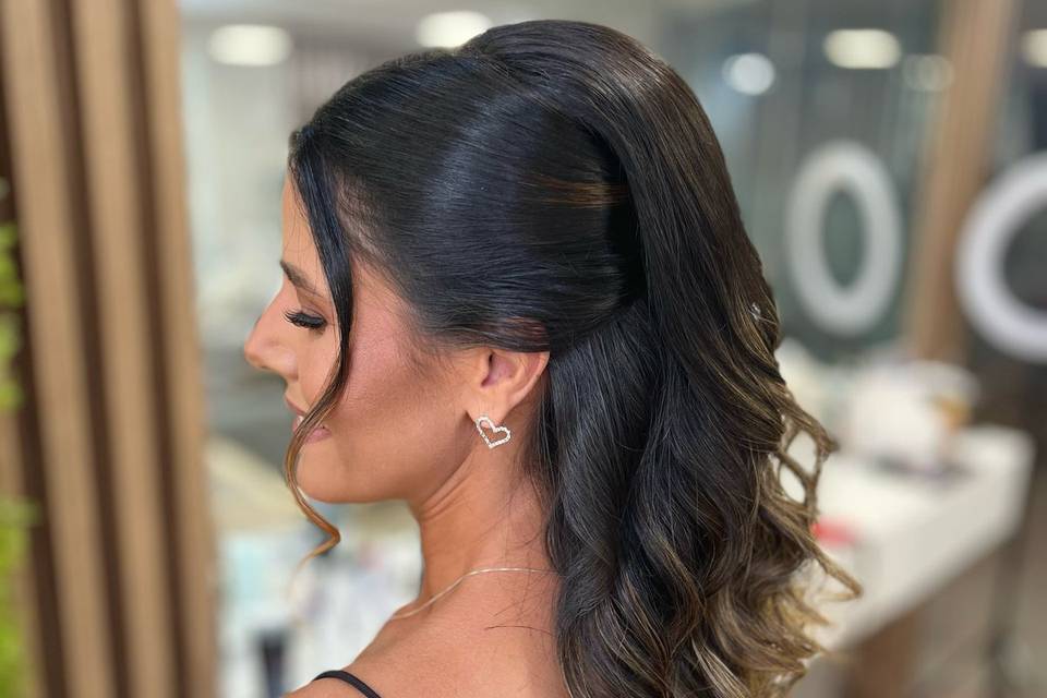 Penteado semi preso