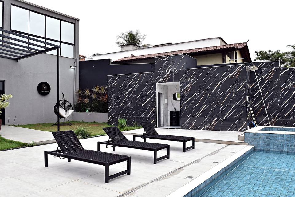 Área da piscina