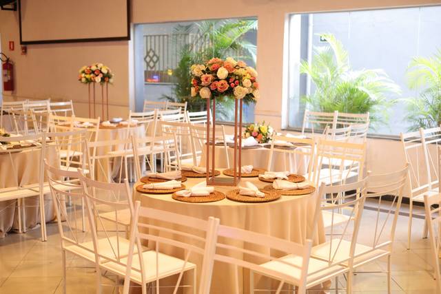 Mesas postas para casamento