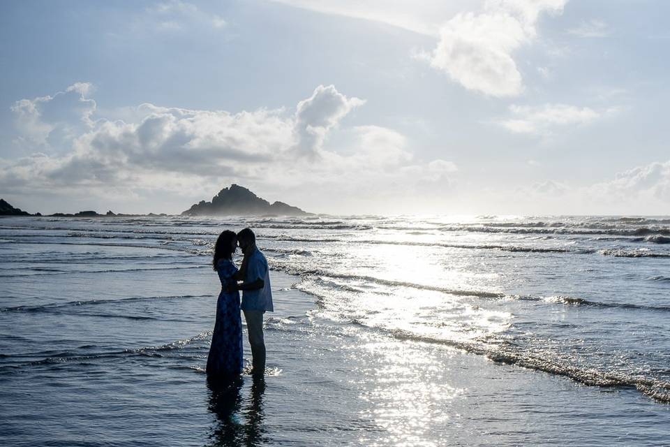 A praia e suas belezas