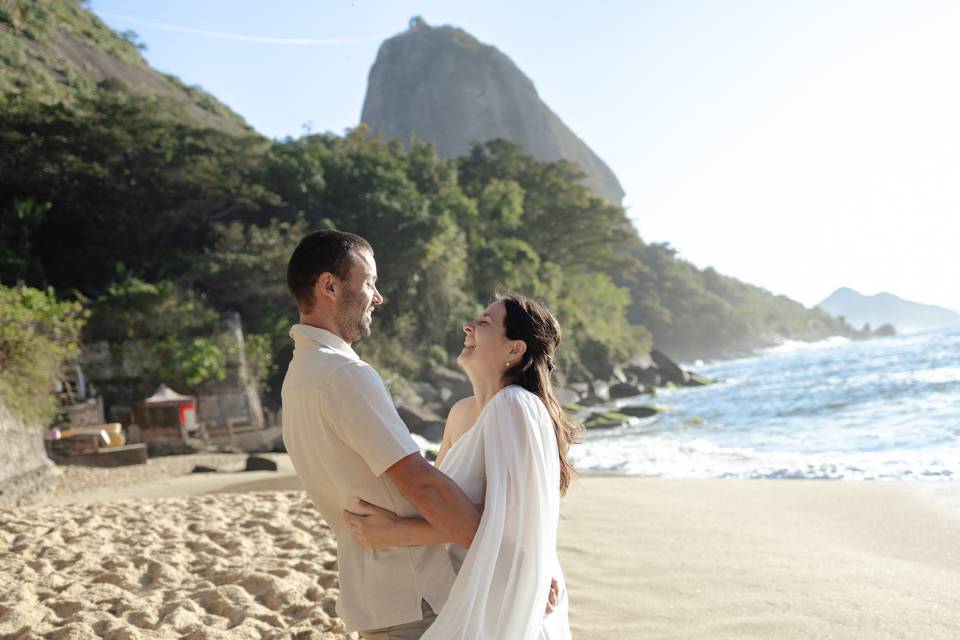 Praia vermelha