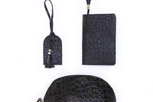 Kit Bon Voyage Croco preto