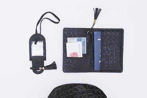 Kit Bon Voyage Croco preto