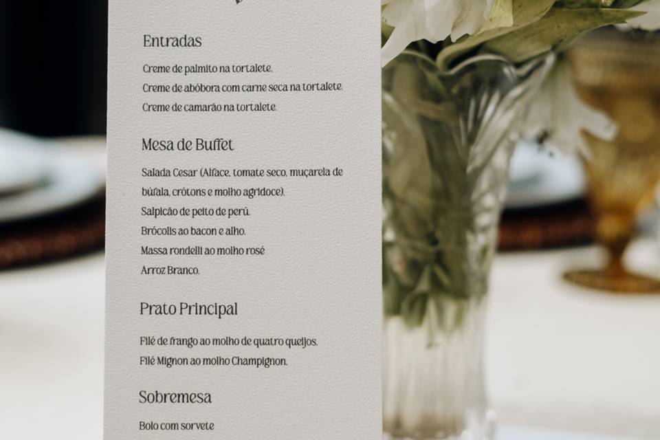 Menu elegante