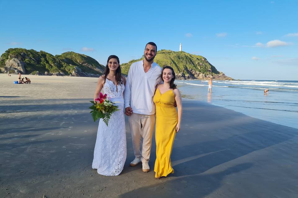 Pé na areia e coração cheio