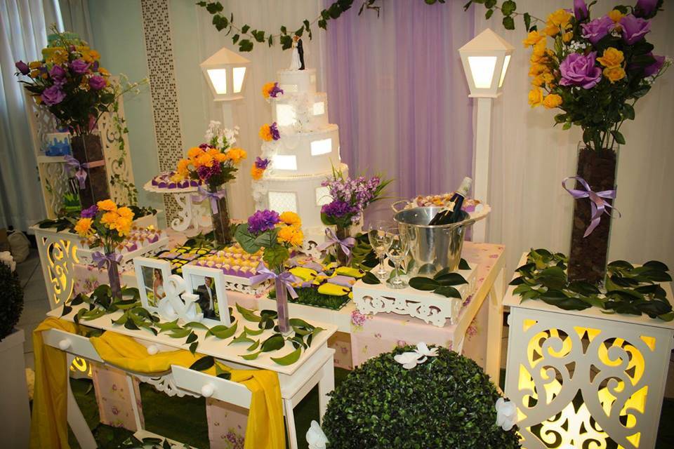 Mesa floral casamento