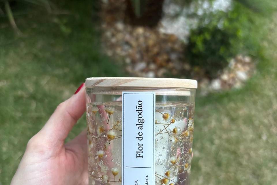Velas aromáticas personalizada