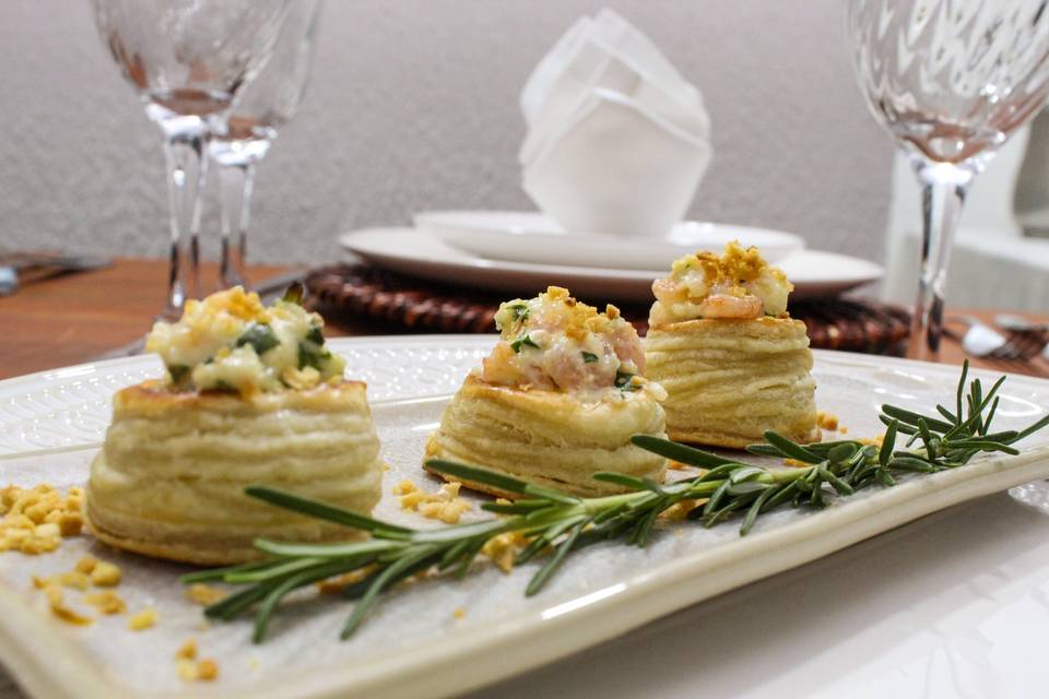 Vol-au-Vent com Creme de ca