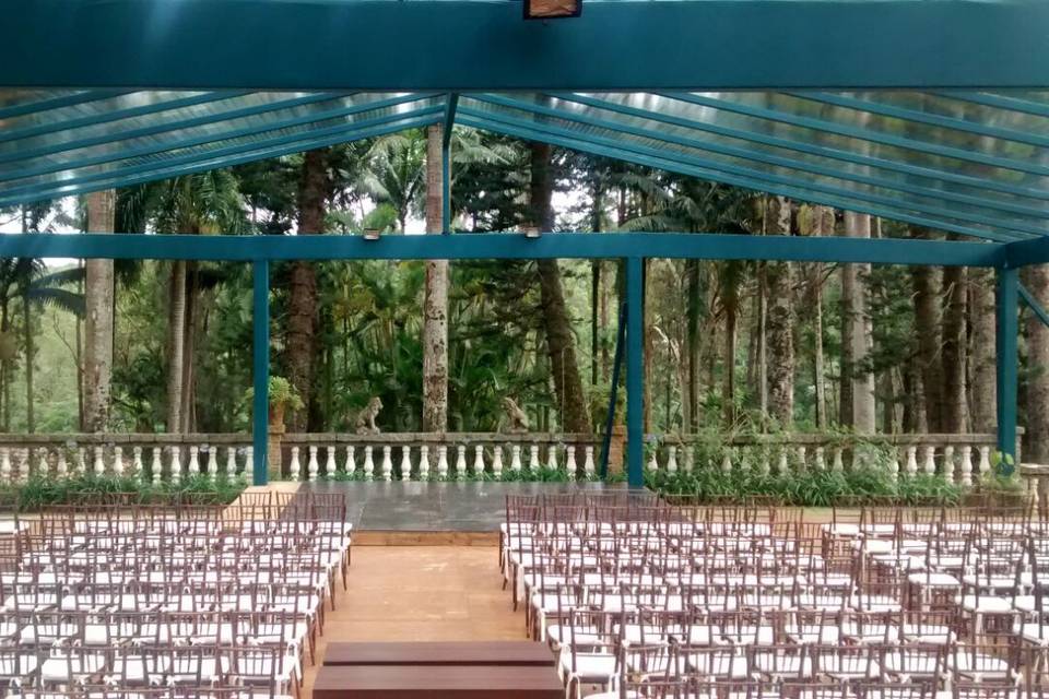 Cobertura piso casamento