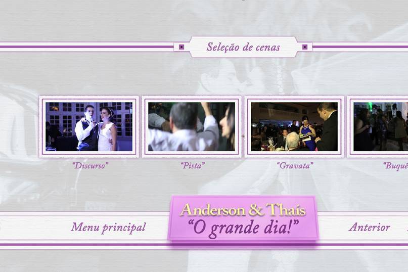 Menu interativo DVD