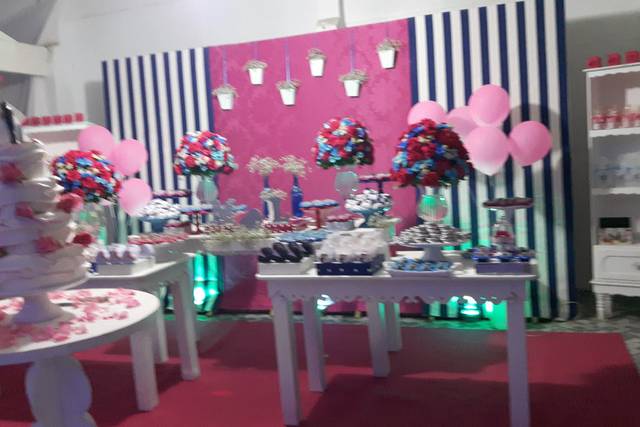 Casamento rosa com azul