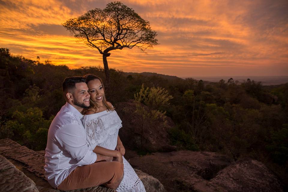 Por do sol em Iperó