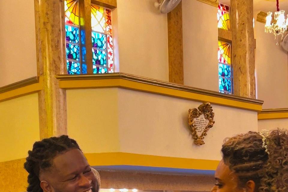 Momento no altar