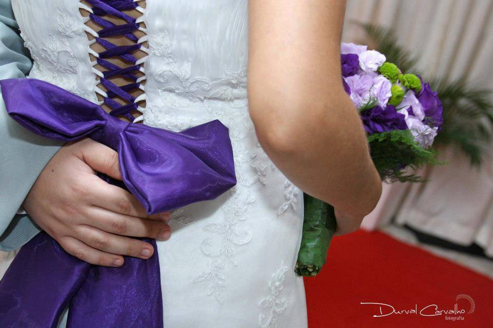 Bouquet e laço