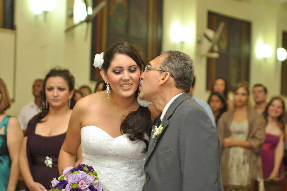 Noiva e seu pai