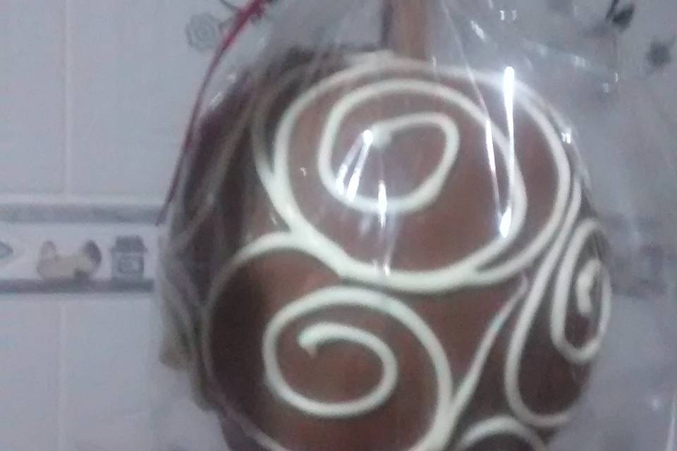 Maçãs de chocolate