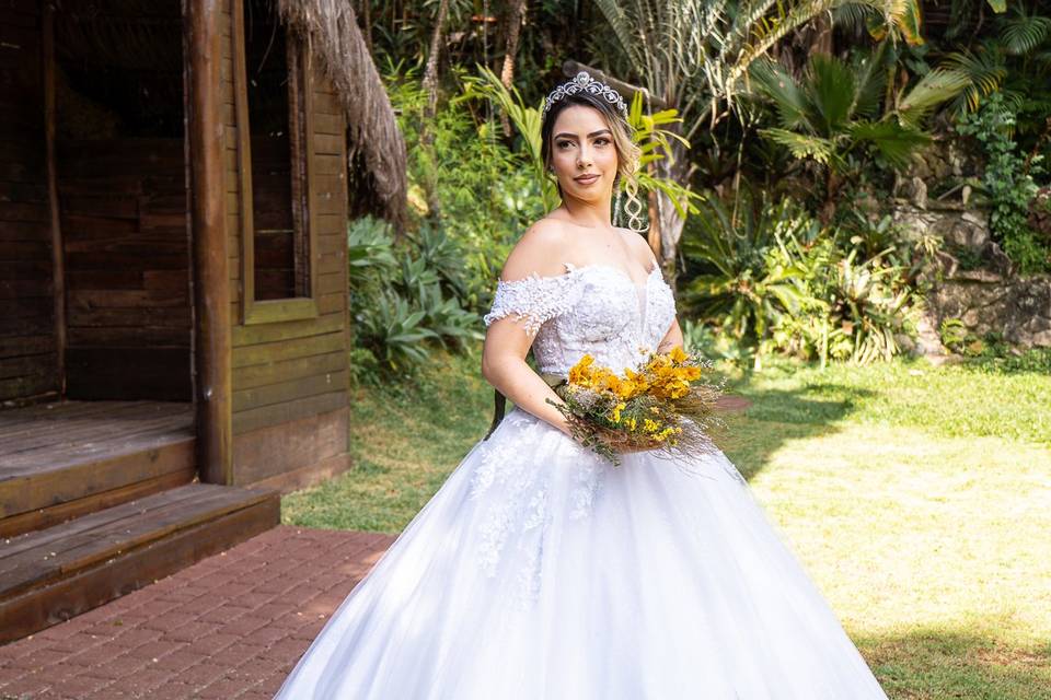 Saia princesa volumosa