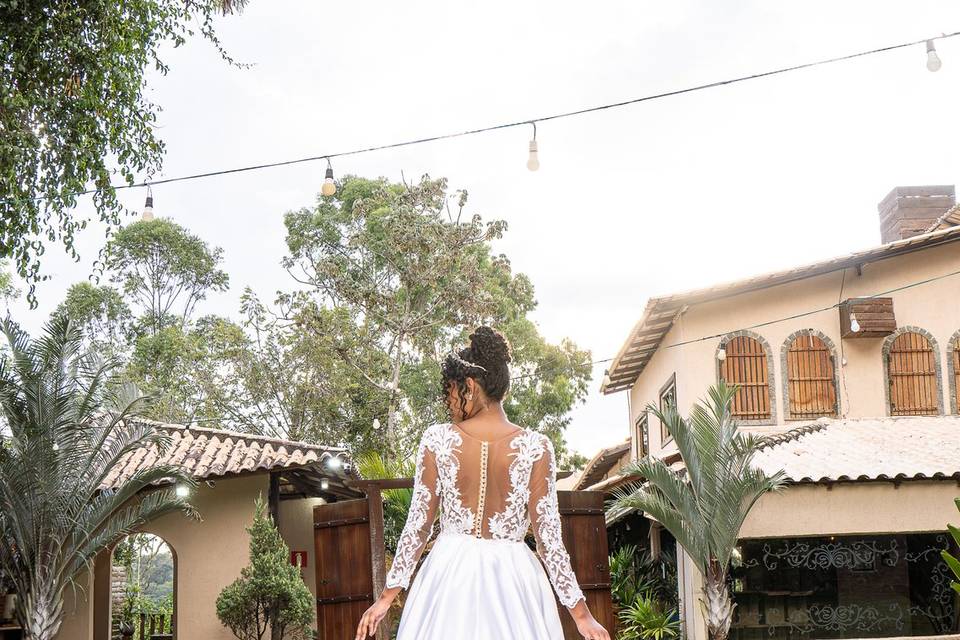Princesa com cauda longa