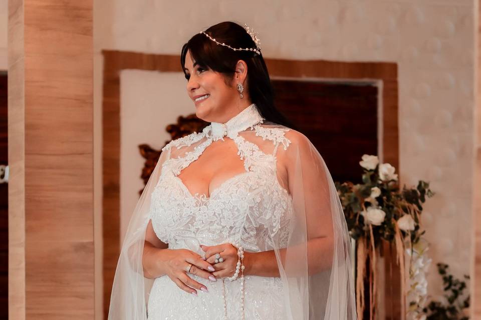 Noiva com capa